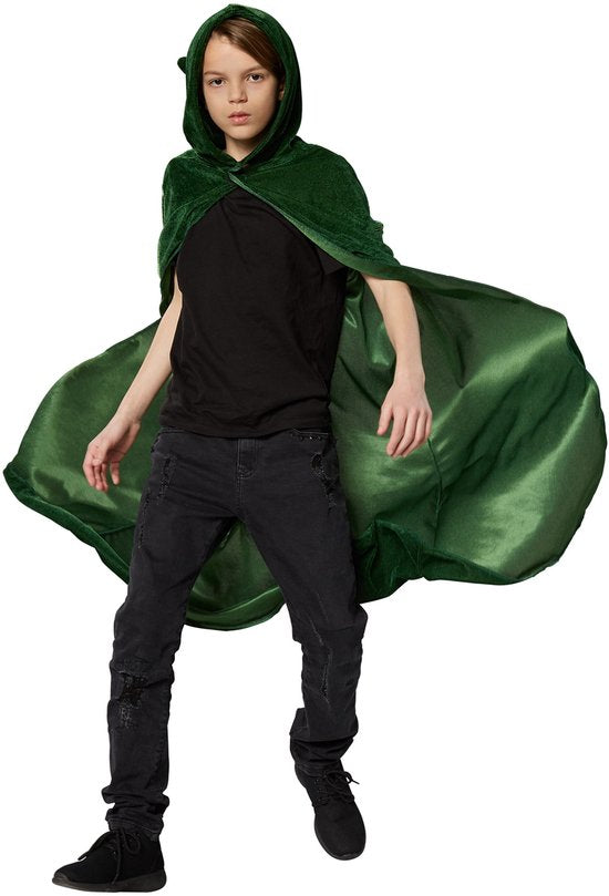 dressforfun - Mystic velvet cape green 74 cm - déguisement costume halloween déguisement soirée carnaval déguisement carnaval - 301848