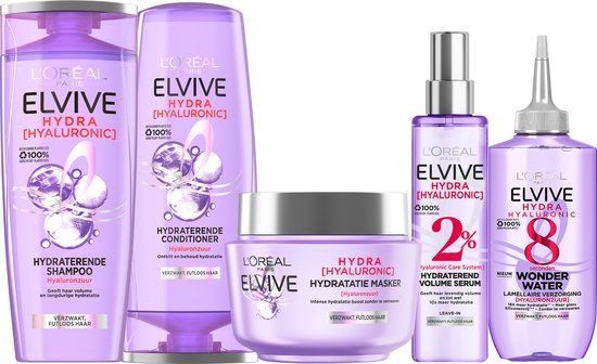 L'Oréal Paris Elvive Hydra Hyaluronic Shampooing - Hydratation intense pour cheveux ternes et secs - 250 ml