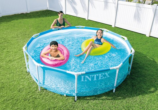 Intex Beachside Metal Frame™ Pool - Piscine instantanée - Ø 305 x 76 cm