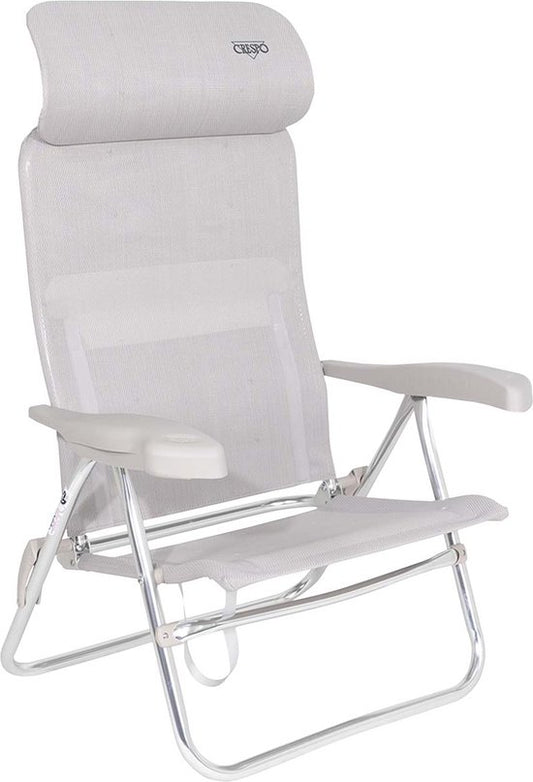 Crespo - Chaise de plage - AL/205 - Compact - Gris clair