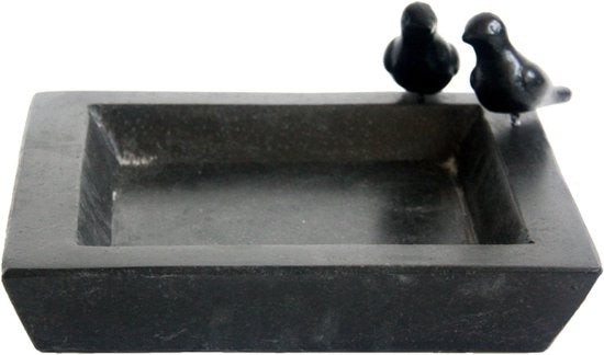 Best For Birds Bain d'oiseaux Terrazzo Square - Abreuvoir - 32x32x12 cm