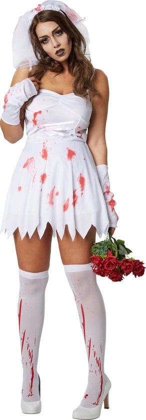 Dressforfun Sexy horror bride XL - costume halloween dress up partywear carnaval costume carnaval party wear party wear - 302248