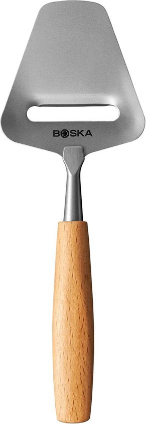 Boska Cheese Slicer Amigo small - Petite trancheuse à fromage pour fromages affinés et vieux - acier inoxydable - bois de hêtre - antiadhésif