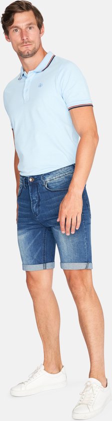 Mario Russo Denim Short Dark Used - Short Jeans - Pantalon d'été confortable - Taille XL