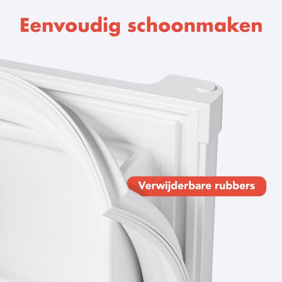 KitchenBrothers Mini Fridge - 40L - Petit réfrigérateur - Freestanding - Frigo - Compact - White