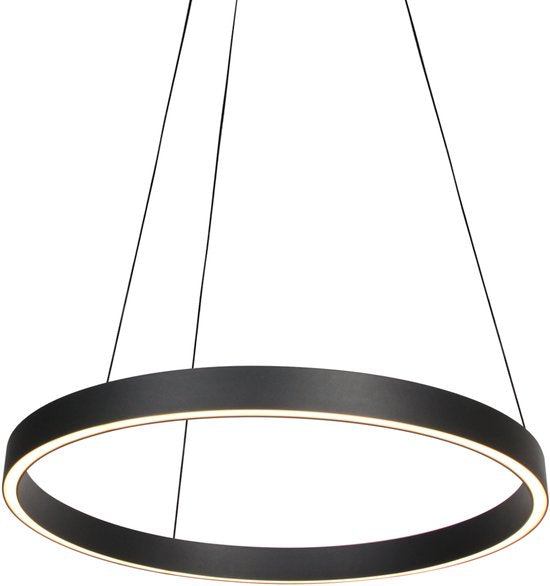 Steinhauer Exclusive - Lampe suspendue Mykty - Métal - Ø 60 cm - LED - Noir