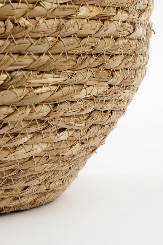 Mica Decorations Jorck Plant Basket - Lot de 3 - H24 x Ø26 cm - Seagrass - Pink, Brown