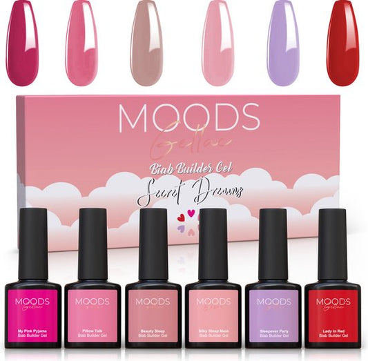 Moods Gellac BIAB - Builder in a Bottle - BIAB Nail Builder Gel - Secret Dreams - HEMA & TPO Free