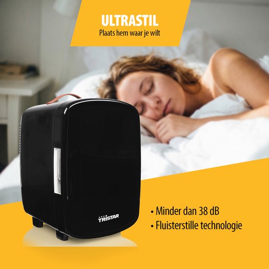 Tristar KB-7610 - Mini réfrigérateur - 10 L - Réfrigérateur pour maquillage - Réfrigérateur pour jeux - Réfrigérateur pour camping - 12/230V