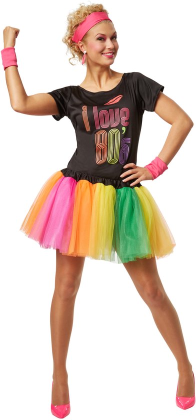 Dressforfun Costume femme starlette pop des années 80 M - déguisement déguisement halloween déguisement soirée carnaval déguisement soirée carnaval - 301673