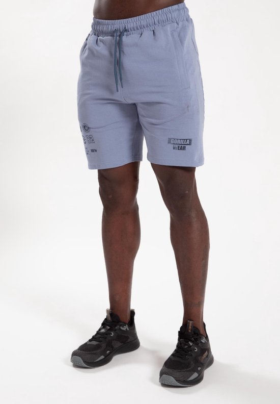 Gorilla Wear Short Lopez - Bleu pierre - 3XL