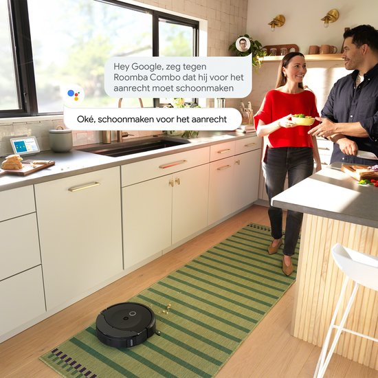 iRobot Roomba Combo 10 Max + AutoWash Dock - Robot aspirateur et robot laveur - Autonettoyant - Détection et évitement des objets - X0858