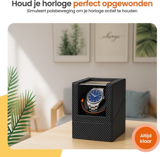 Goliving Watchwinder - Remontoir automatique - Boîte à montres - Boîte à montres - Noir