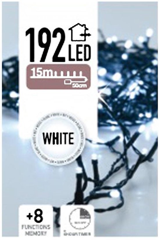 Eclairage LED 192 LED - blanc - à piles