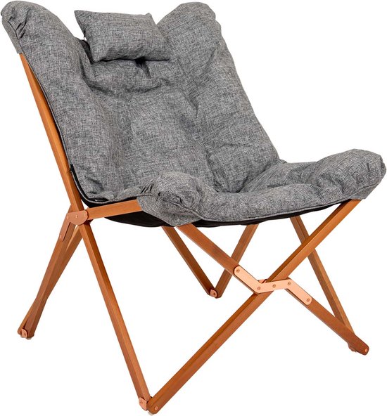 Bo-Camp - Urban Outdoor - Fauteuil relax - Bloomsbury Comfort - Gris