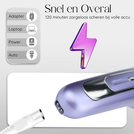 Sansbeauté® 7 in 1 Ladyshaves for Women - Face - Underarms - Legs - Epilator - Trimmer for Women & Ladies - Bikini trimmer Ladies - Shaver Woman