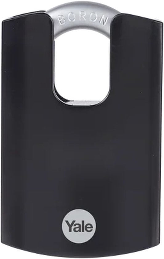 Cadenas en acier Yale - 62 mm - Anse fermée - Protection maximale - Noir