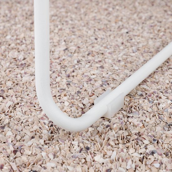 Mica Decorations Tabouret de bar Bueno pour extérieur - L53 x L55 x H108 cm - Blanc