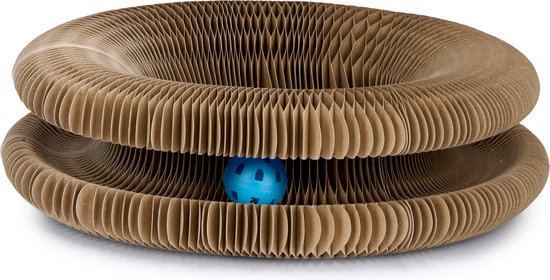 maxxpro Jouets pour chats - Carton à gratter - Herbe à chat - Balle de jeu