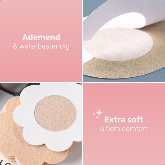 Couvre-mamelons doux et soyeux - 8 pièces - Mamelon - Autocollant - Sticker - Protecteur - Couvre - Soutien-gorge adhésif - Boob Tape