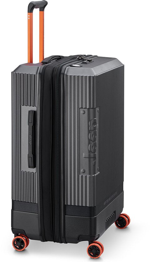 Jeep Suitcase Deluxe Large 76 cm Expandable Anthracite