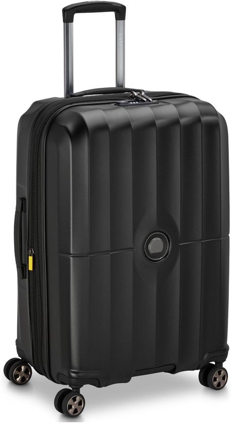 Delsey Carousel 2 Valise de voyage 67 cm extensible - 69L - 4 kg - Polycarbonate - Serrure TSA - Zip SECURITECH® 2 - Garantie 5 ans - Noir