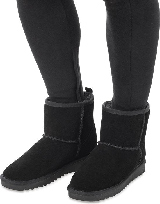 Pantoufles pour dames - Pantoufles - Bottes pour dames - antidérapantes - Semelle en mousse à mémoire de forme - Noir - Taille 41
