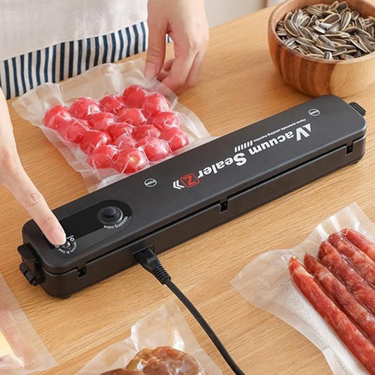 Machine à emballer sous vide BestHome - Avec 15 sacs sous vide - Pour tous types d'aliments - noir