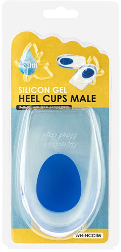 Wellhealth - Coussinets d'épine calcanéenne confortables pour un soutien supplémentaire - Hommes - 2 paires