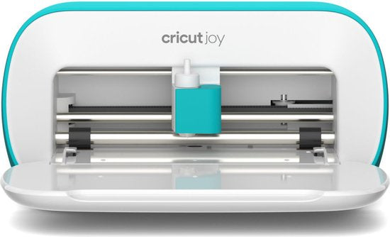 Cricut - Traceur de découpe et machine à écrire - Largeur de découpe 11,4 cm et design compact - Avec connexion Bluetooth et contrôle par application - Pour les projets de loisirs créatifs - Plastique blanc et bleu
