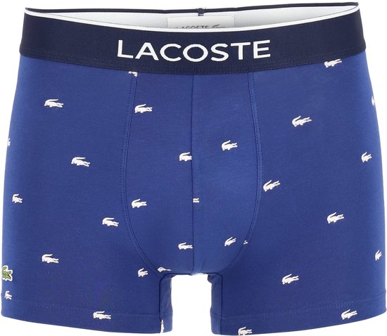 Lacoste Hommes 3-pack Trunk - Methylene/Silver Chine - Taille XL