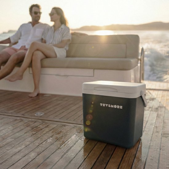 TRVLMORE Cool Box 7L - Frigobox - Elément réfrigérant inclus - Cool Box Small - Anthracite