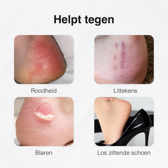 Protège-talon - 6 pièces - Talonnette - Orthèses - Semelle antidérapante - Contre les ampoules - Talonnettes - Talonnettes pour chaussures