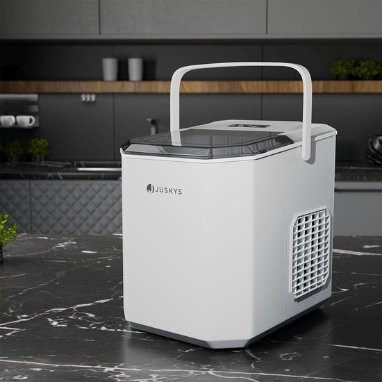 Juskys Machine à glaçons IceOracle - Blanc - Accessoires inclus