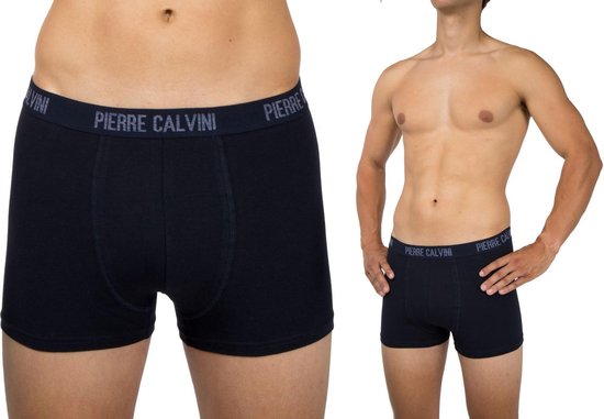 Pierre Calvini - Caleçons Hommes - Sous-vêtements Hommes - 12 Pièces - Taille L - Couleurs classiques - Caleçons Short Pipe
