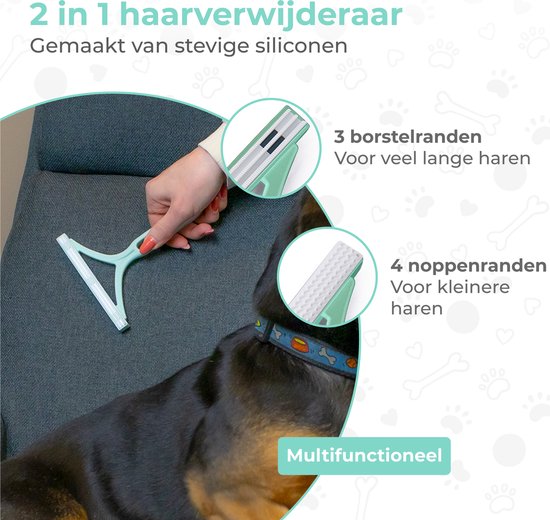 Nuvance - Épilateur pour animaux de compagnie - Épilateur pour chats - Épilateur pour chiens - Épilateur pour peluches - Vert