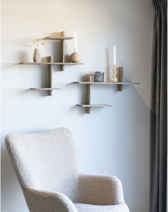 House Nordic Etagère Ovada - Planche en pin, 54x15x58 cm
