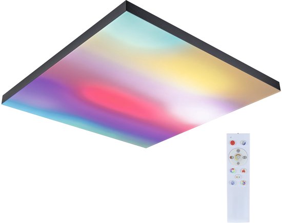 Panneau LED Loria Rainbow dynamicRGBW angular 595x595mm 31W 2820lm RGB+ Black dimmable
