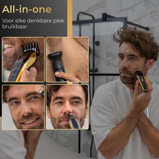 Wellshave 5 in 1 Beard Trimmer Men Pro - Tondeuse barbe et corps