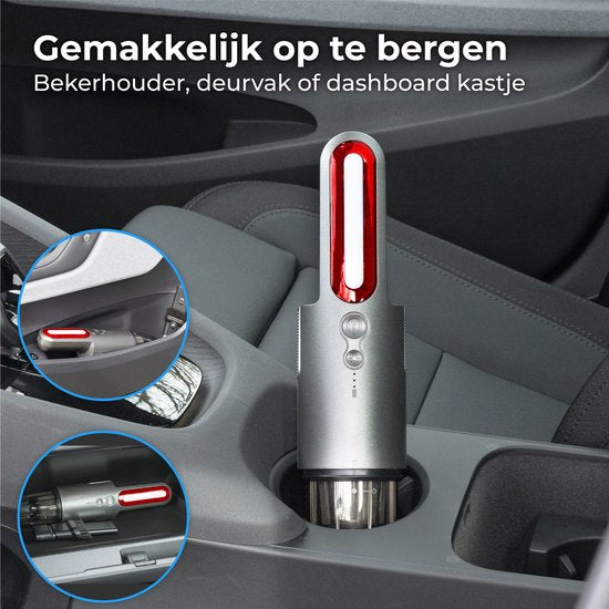 Nuvance - Aspirateur de Voiture - 6000Pa - Aspirateur à Main sans Fil - Rechargeable par USB - Aspirateur de Main - Aspirateur de Voiture - Ramasse-miettes - Ramasse-miettes