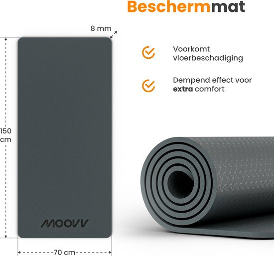 Moovv Tapis de protection - 150 x 70 x 0,8 cm - Tapis de sol