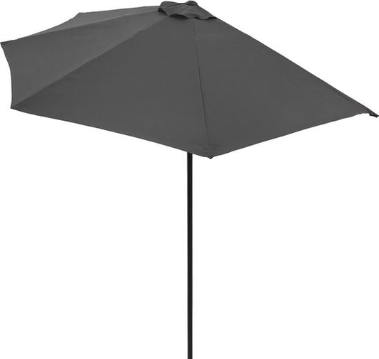Parasol de balcon - Modèle semi-circulaire - Anthracite