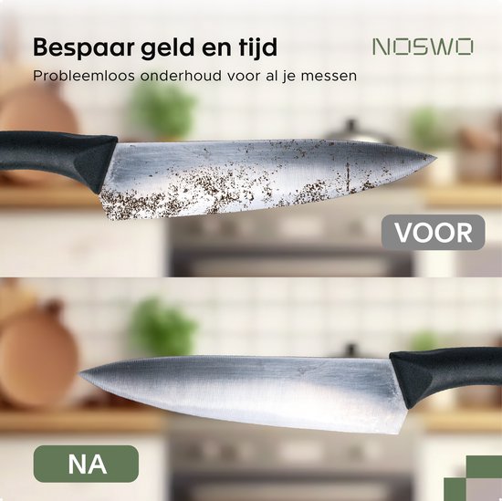 Noswo Aiguisoir électrique pour couteaux - Multifonctionnel - Convient aux couteaux, tournevis et ciseaux - Antidérapant - Noir