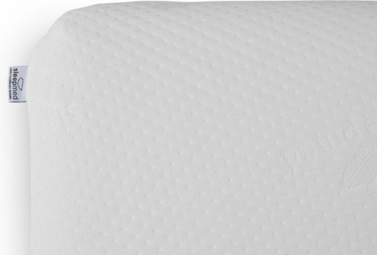 Oreiller réfrigérant SleepMed - 58x38x12 cm - 100% polyester - Blanc