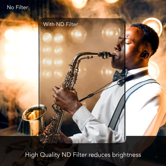 Better Focus 4x5.65 Filtre cinéma pour Matte Box - ND 0.6 - Hydrofuge et oléofuge