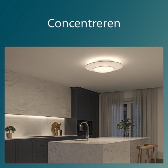 Plafonnier Philips Garnet - Noir - 27K - 40W