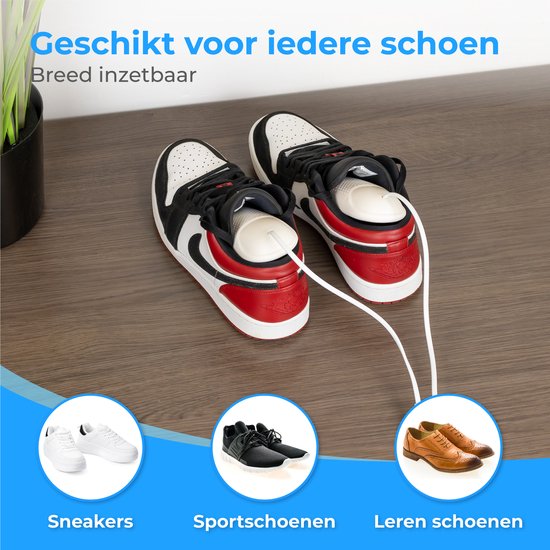 Nuvance - Séchoir à chaussures - Séchoir à chaussures avec minuterie - Rafraîchisseur de chaussures - Fonction de séchage - Blanc