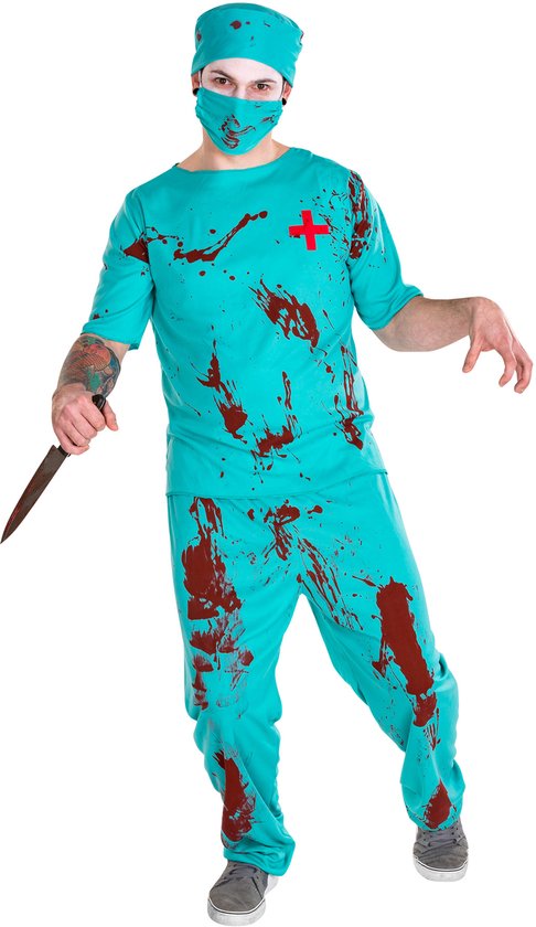 Dressforfun Costume homme zombie docteur L - costume de déguisement halloween costume de fête carnaval costume de fête carnaval - 300184
