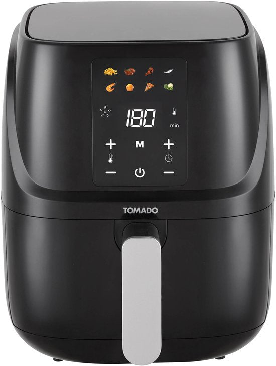 Tomado TAF3010B - Friteuse - Friteuse à air chaud - Capacité 3 litres - Affichage digital - Frites 300g
