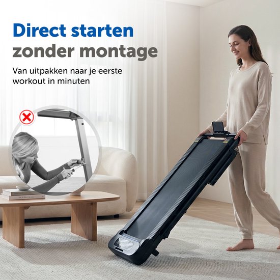 ACTYV Tapis de course pliable 1-12km/h - Avec huile de lubrification, tapis de protection - Tapis de course - Tapis de marche - Pour la maison - Électrique - Pliable